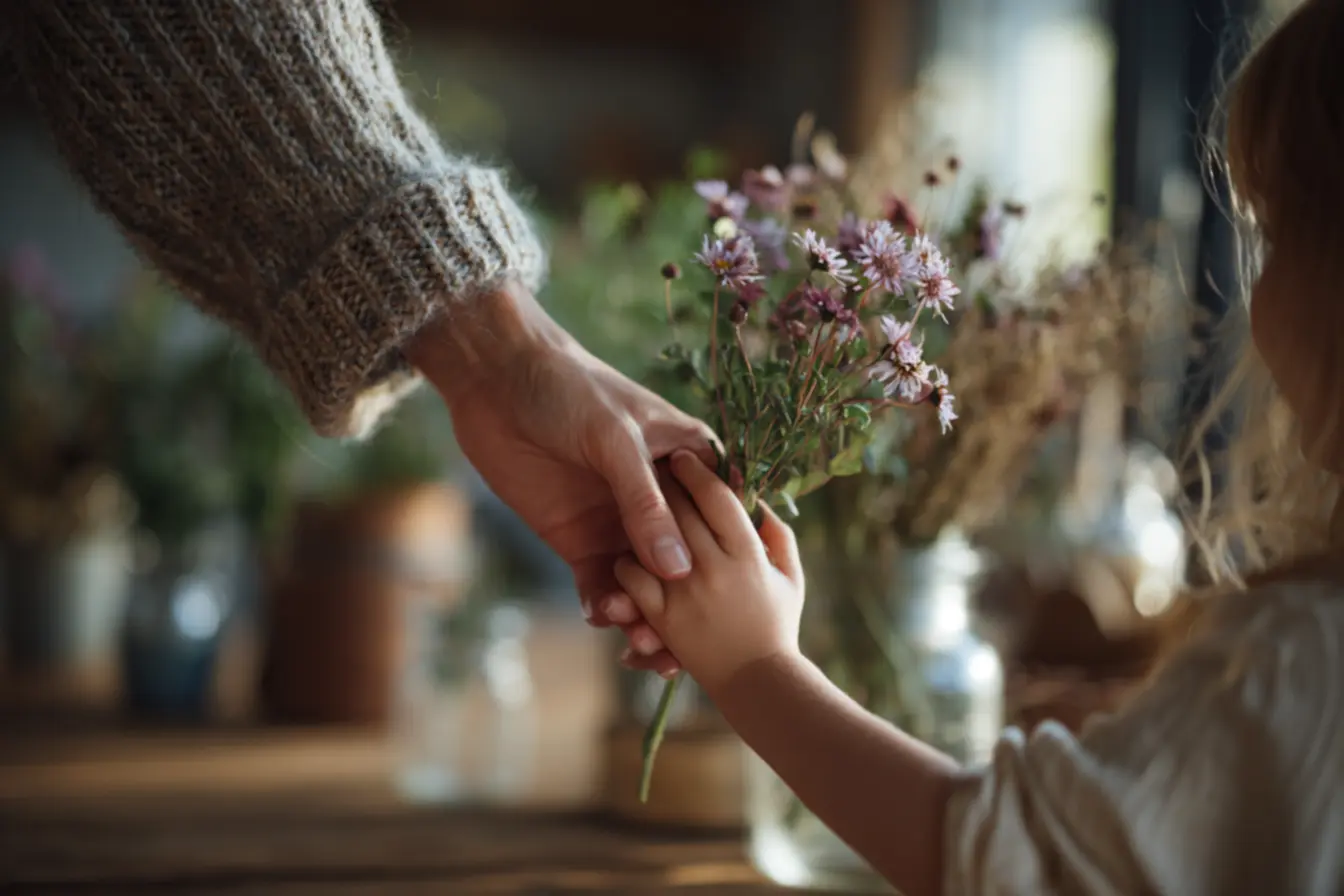 Foto especial mostrando o abraço afetuoso entre mãe e filho