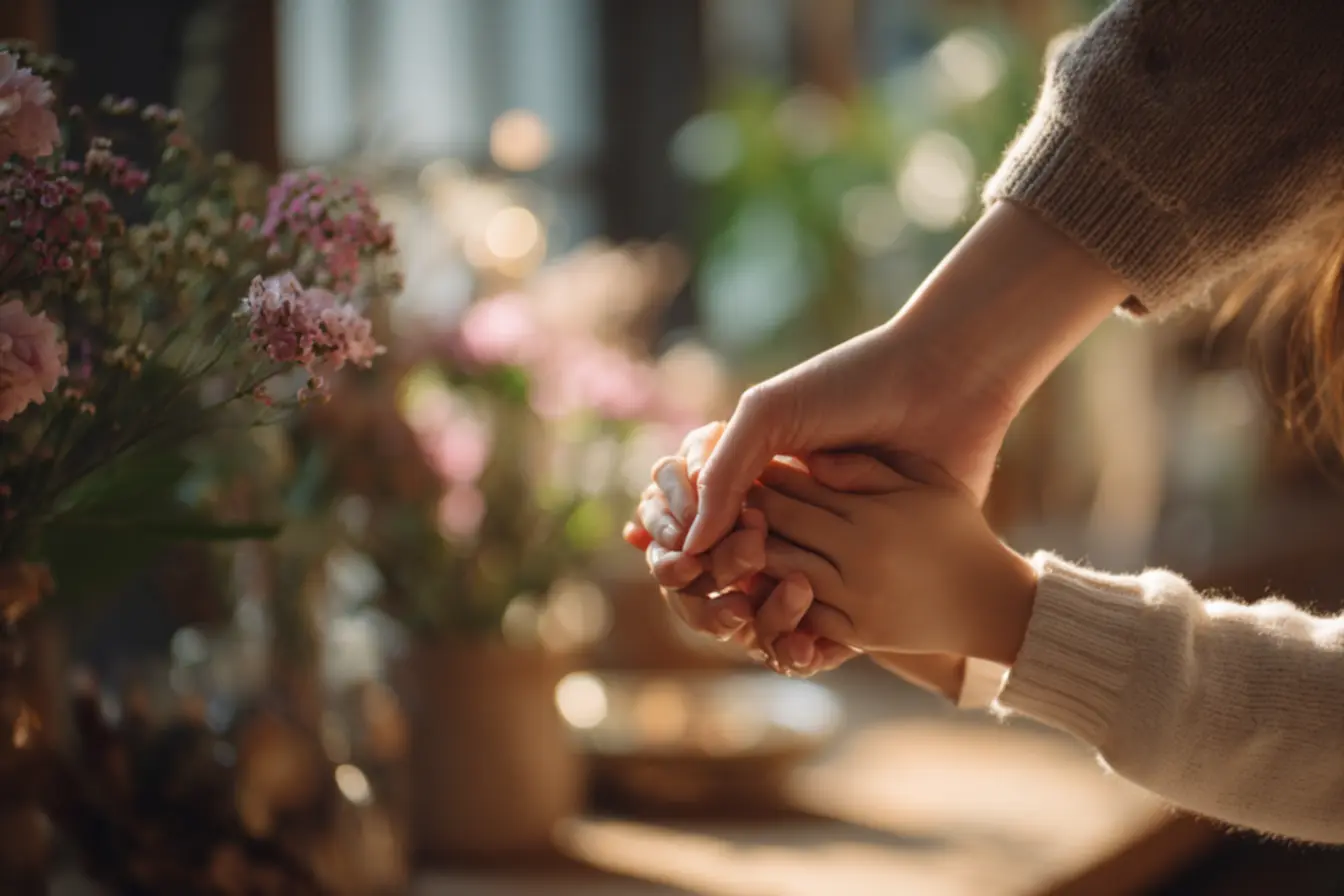 Imagem tocante de mãe e filho celebrando o amor materno