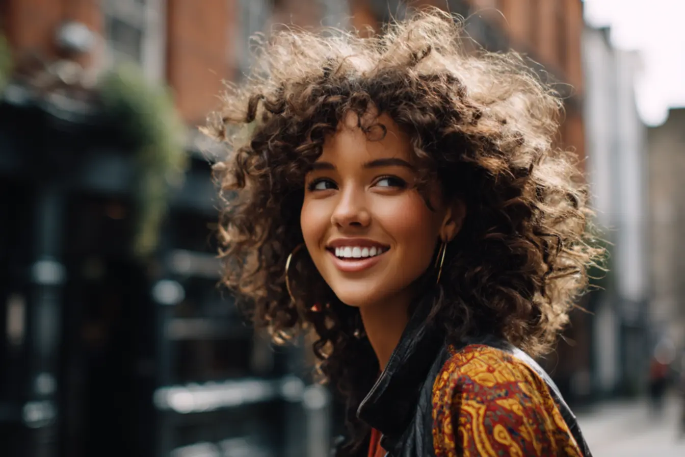 Cabelo tipo 4A com volume direcionado e corte que valoriza o formato natural dos cachos
