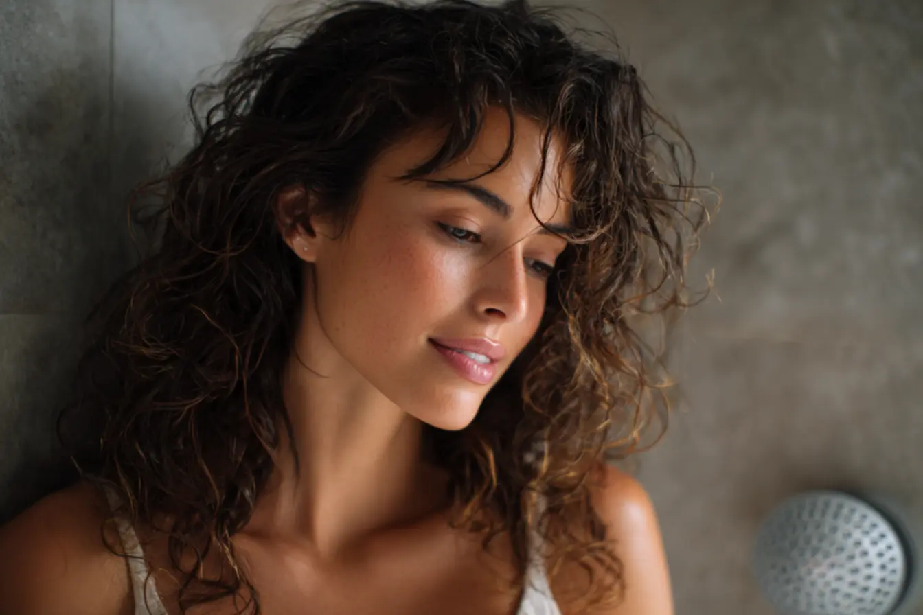 Utensílios domésticos usados como difusor caseiro para secar cabelos cacheados