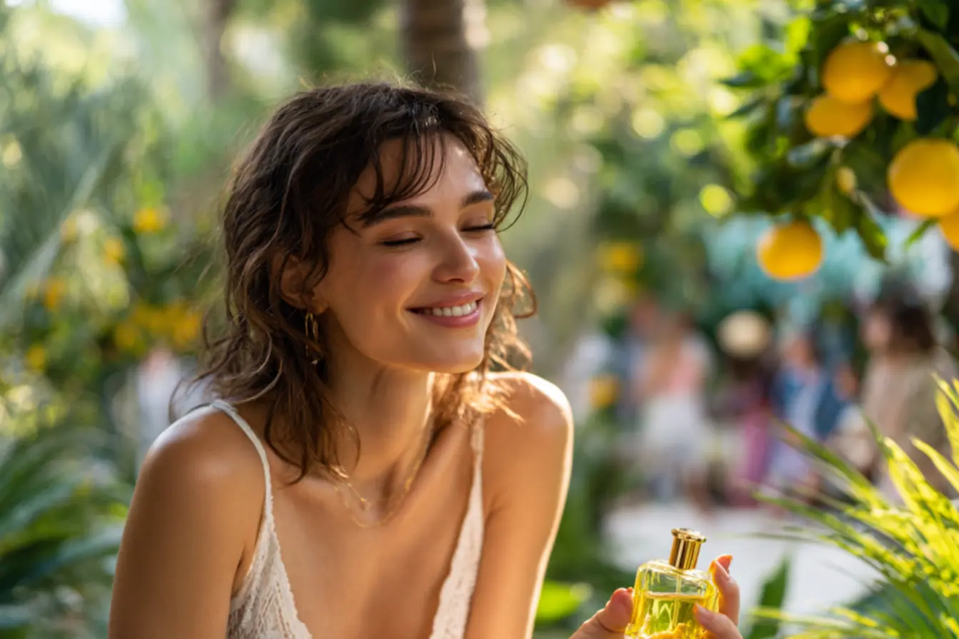 Perfume cítrico refrescante com notas de limão siciliano
