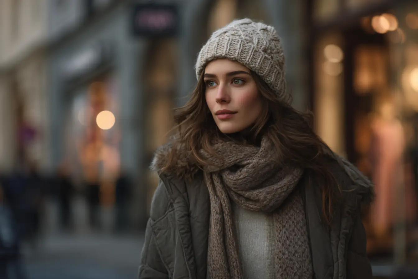 Casacos, tricôs e botas em sobreposição para looks de inverno funcionais