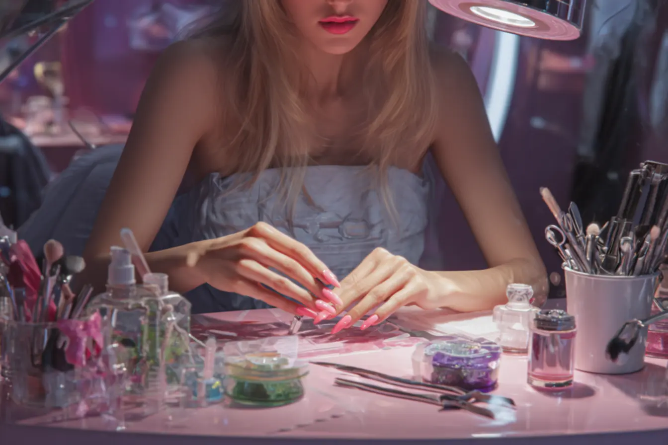 diagnóstico do estado das unhas naturais antes do alongamento em gel ou fibra de vidro