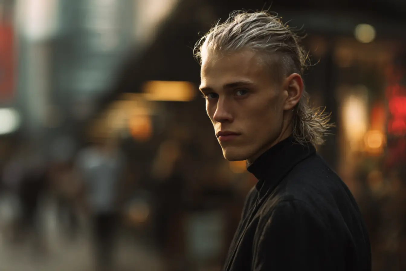 Comparação entre mullet anos 80 e mullet moderno com foco em custo-benefício e estilo do corte