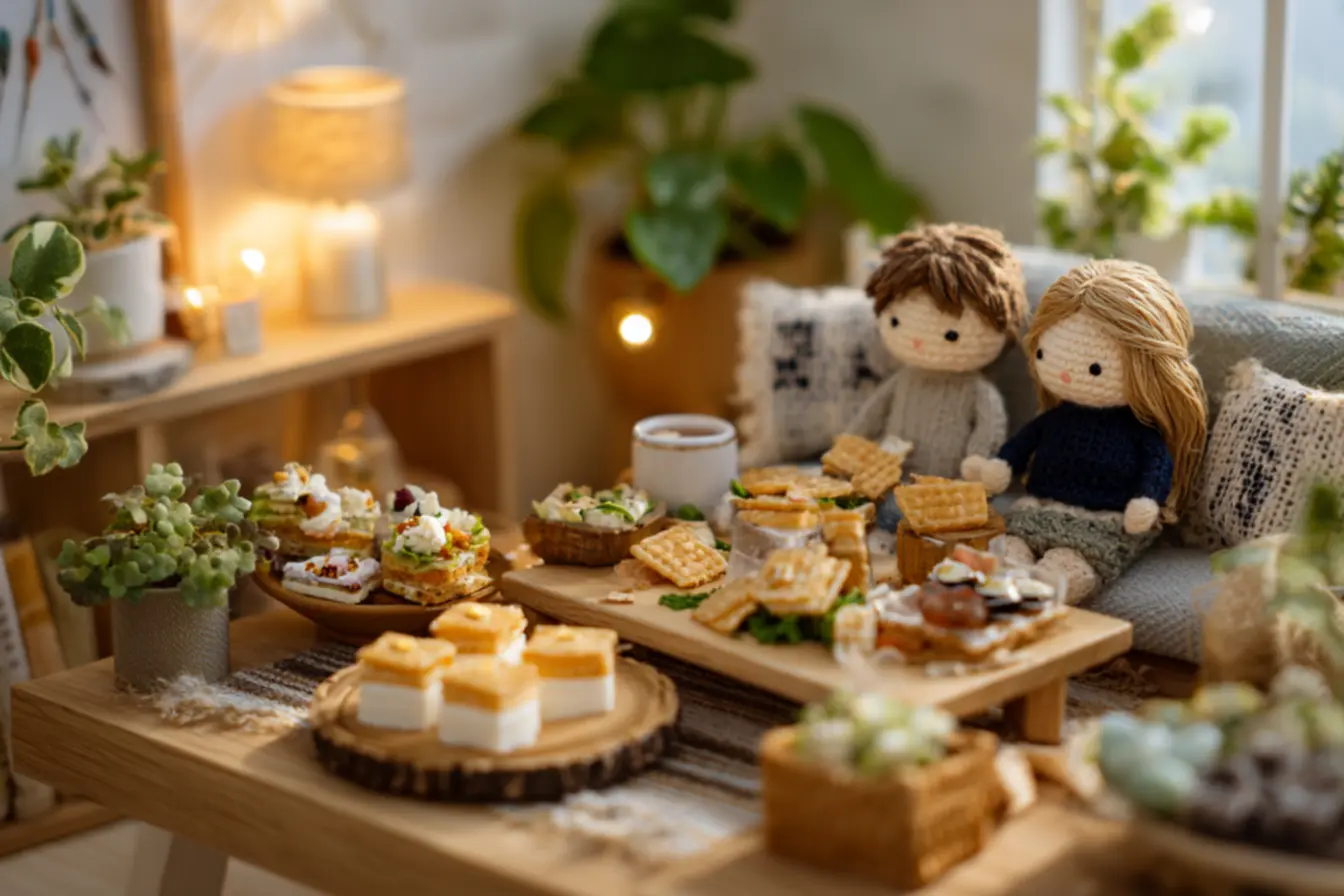 petisco cremoso em base crocante para servir em chá de panela prático