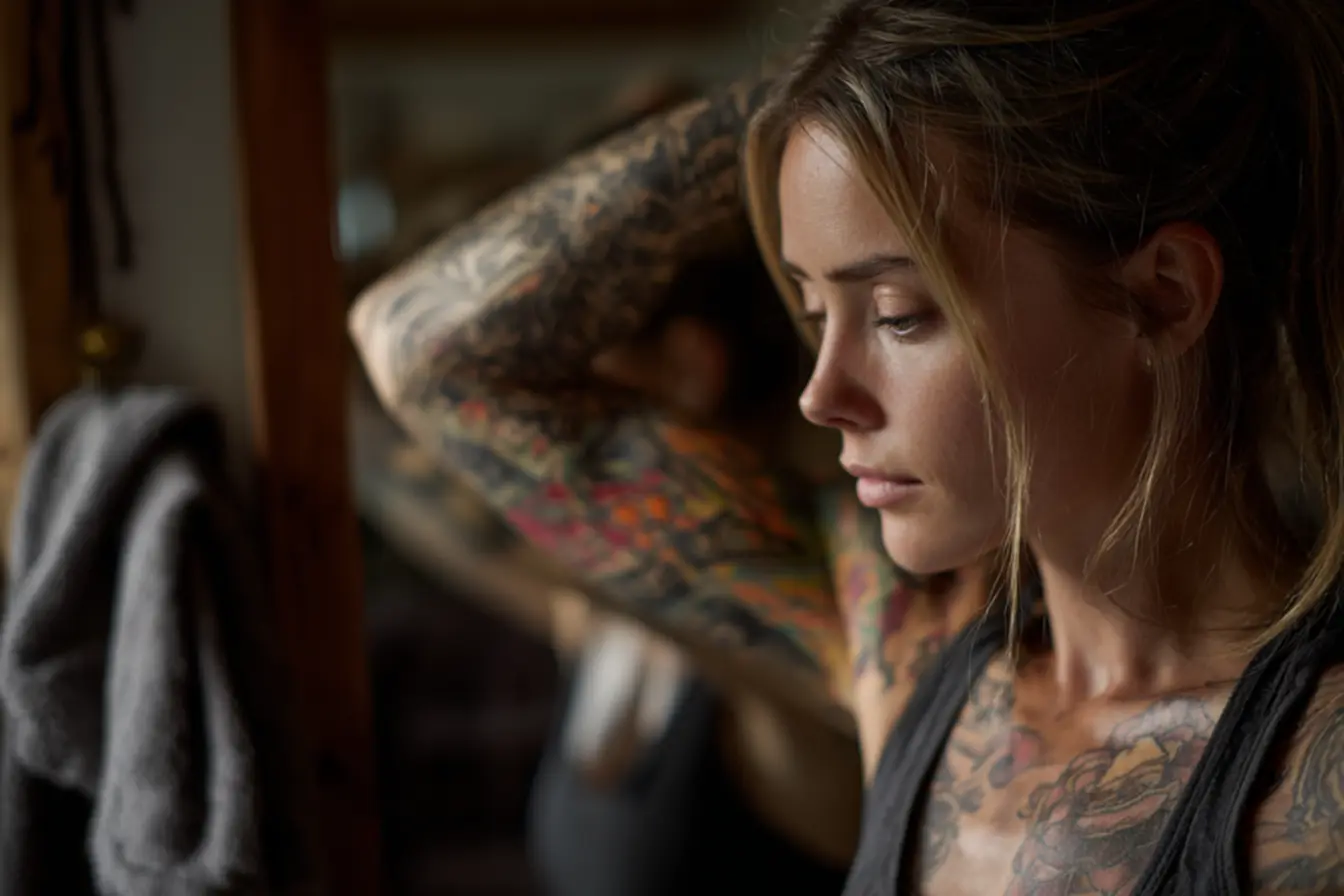 sessão de remoção de tatuagem a laser mostrando clareamento gradual da pele