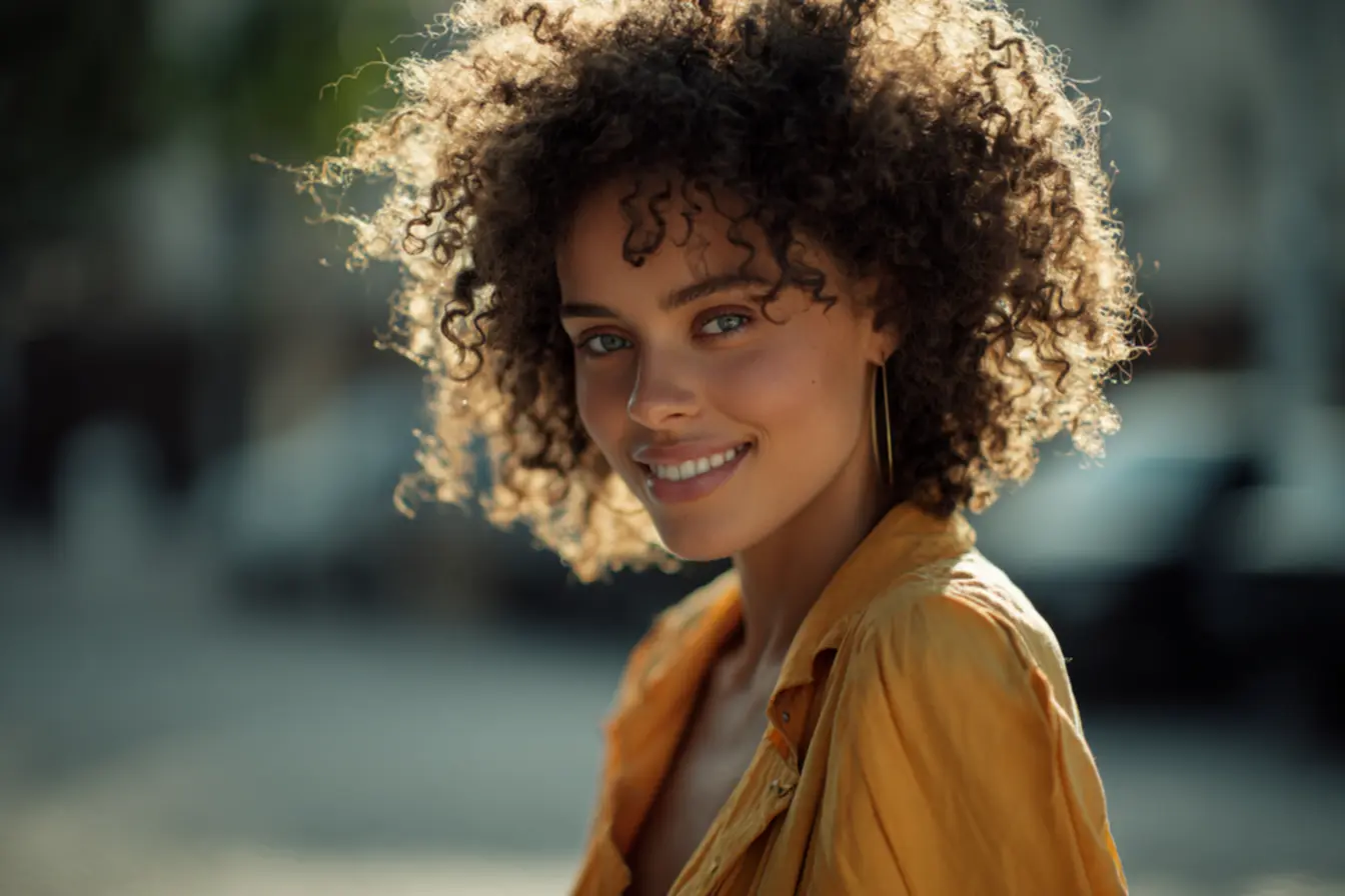 Cortes em camadas para cabelo crespo 4A com volume controlado e definição natural