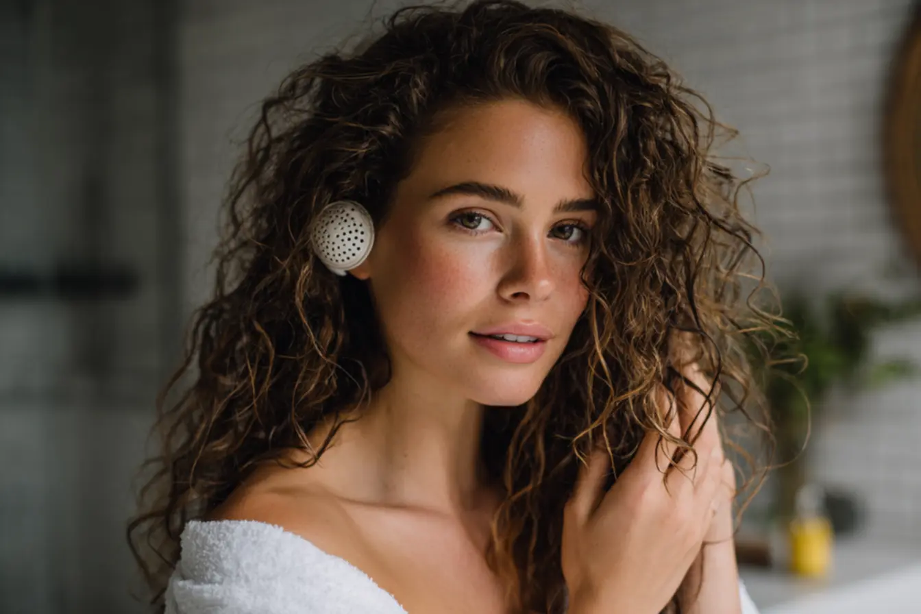 Difusor de cabelo feito em casa para definir cachos naturais com menos frizz