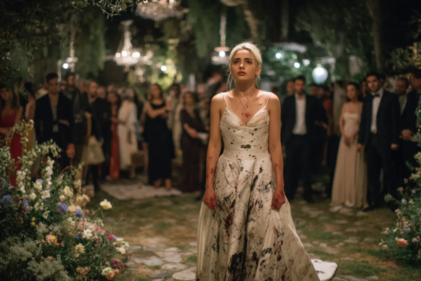 Confusão gerada por cunhada atirando tinta na noiva