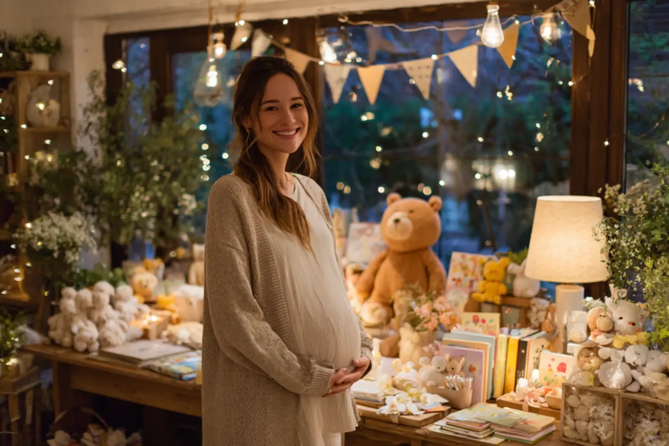 Ideias de fundo de cenário com lençóis e mantas para chá de fralda simples