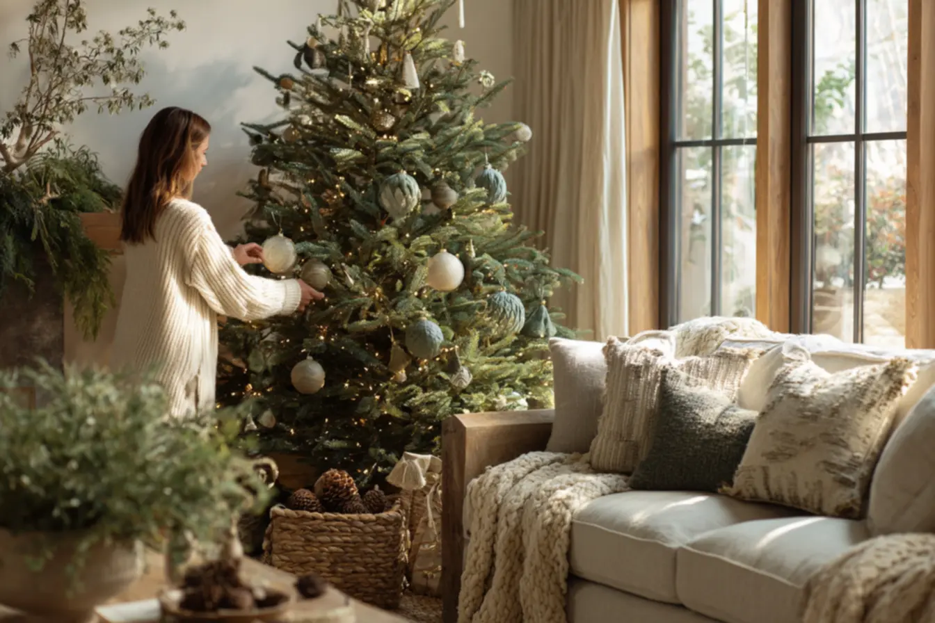 Decore sua casa com estas 23 inspirações natalinas em verde para um ambiente encantador