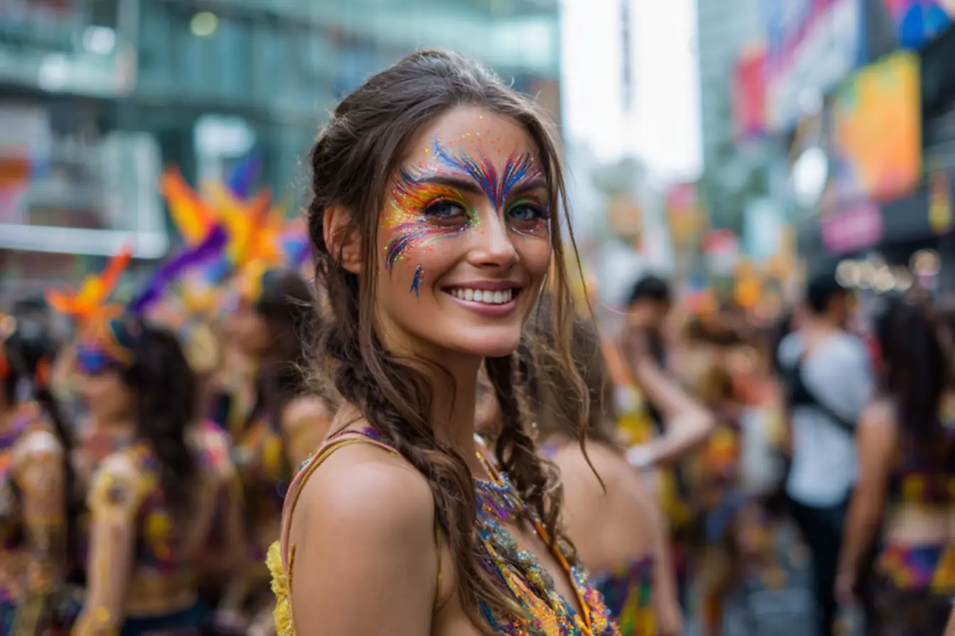 Delineado à prova d'eau para Carnaval