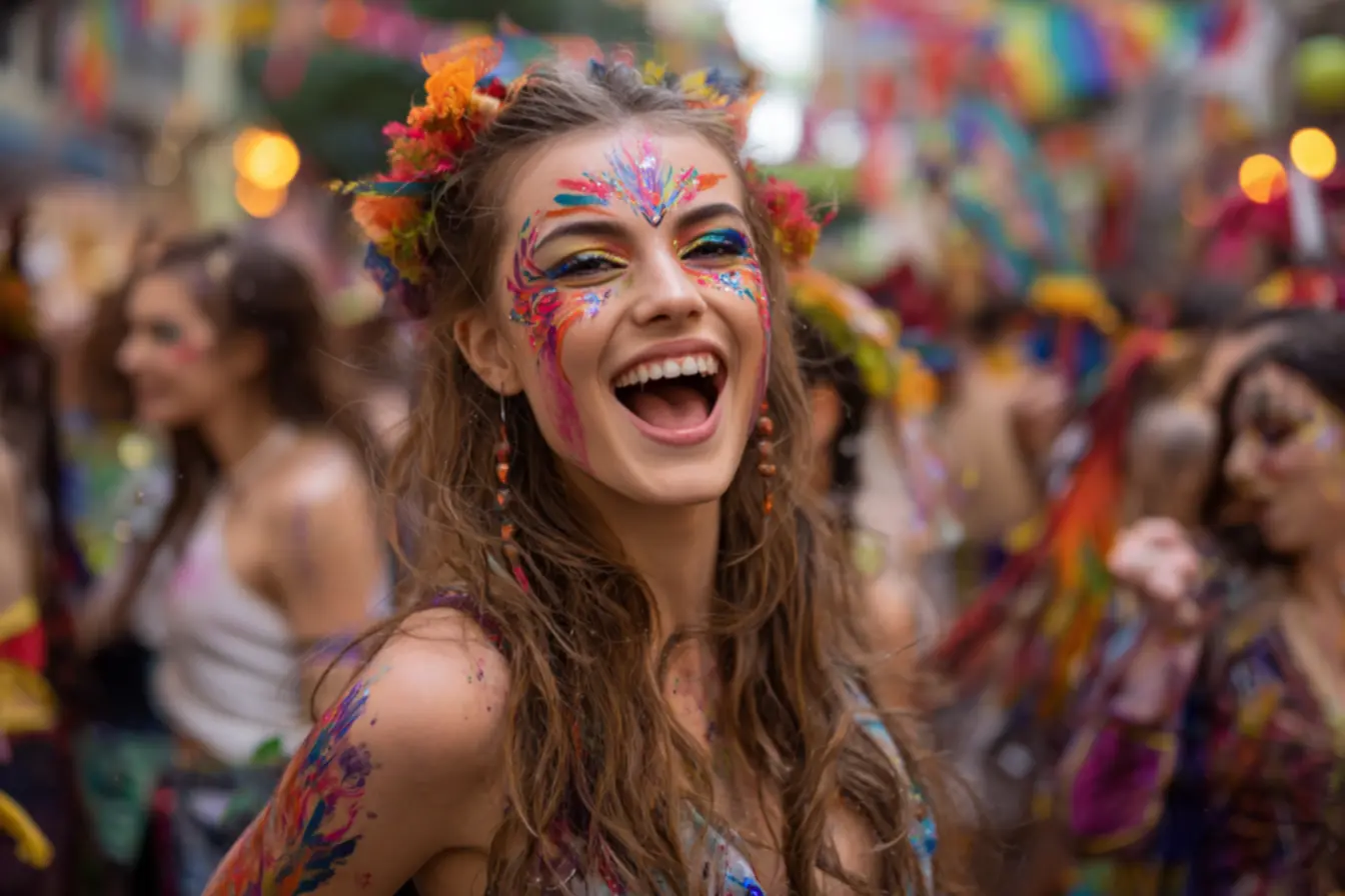 Preparação da pele para maquiagem de Carnaval