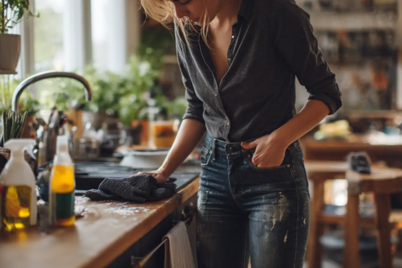 Como tirar mancha de gordura do jeans sem desbotar usando apenas dois ingredientes