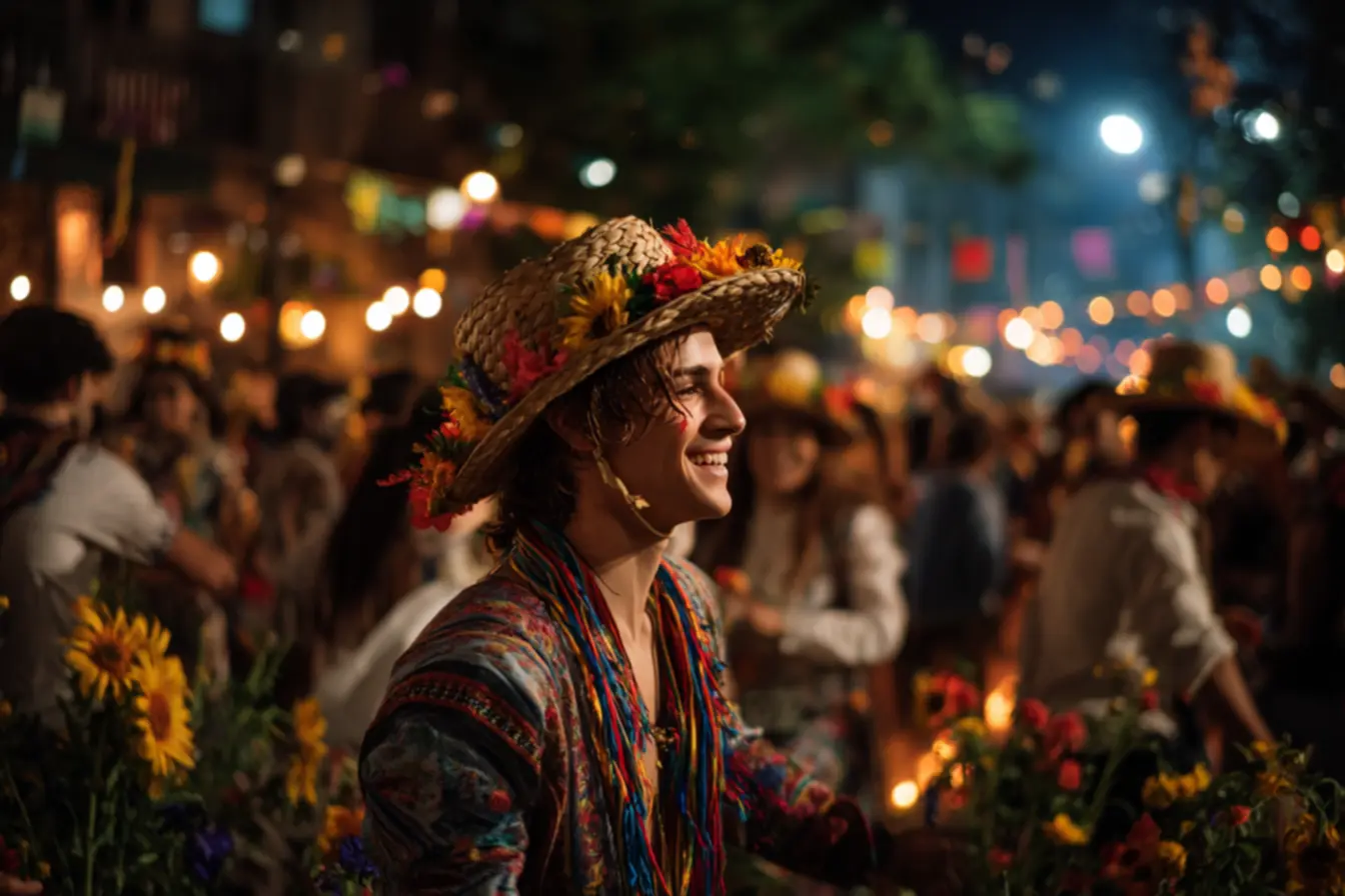 Pratos típicos de festas juninas como milho verde e canjica