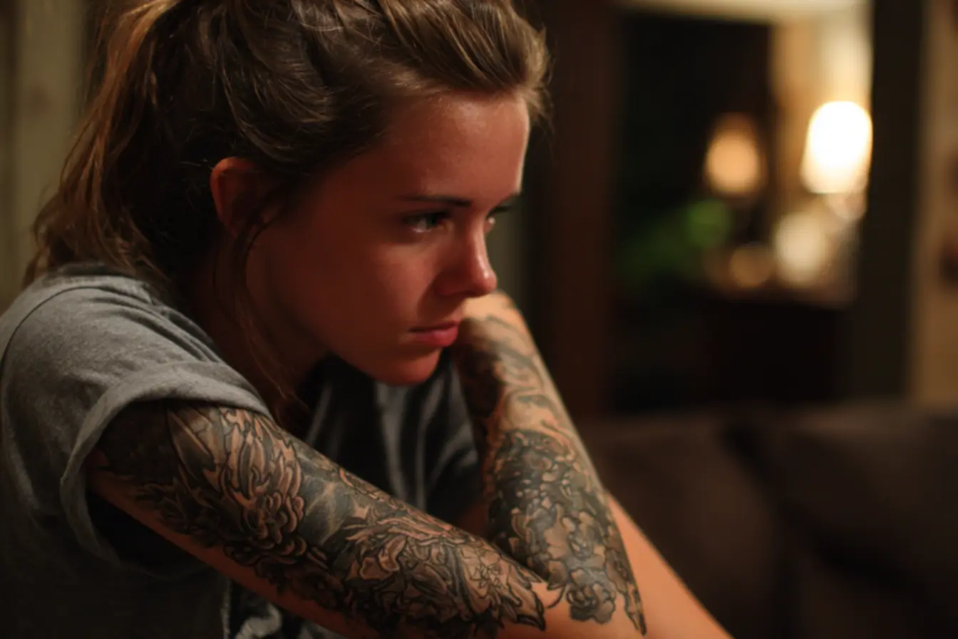 Tatuagem minimalista para homenagear pai e mãe com significado profundo