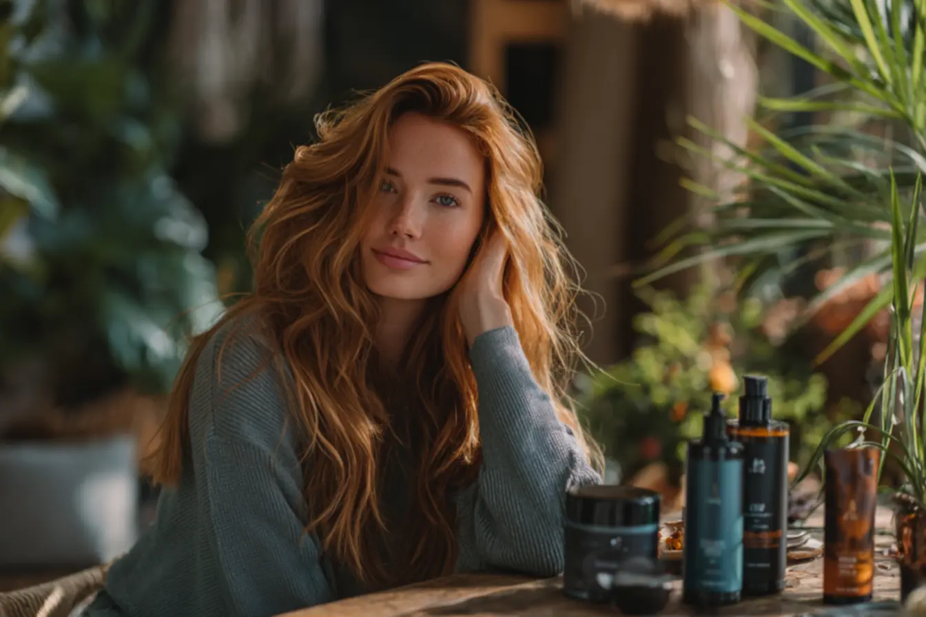 Rotina capilar com produtos leves e proteção térmica para cabelos lisos