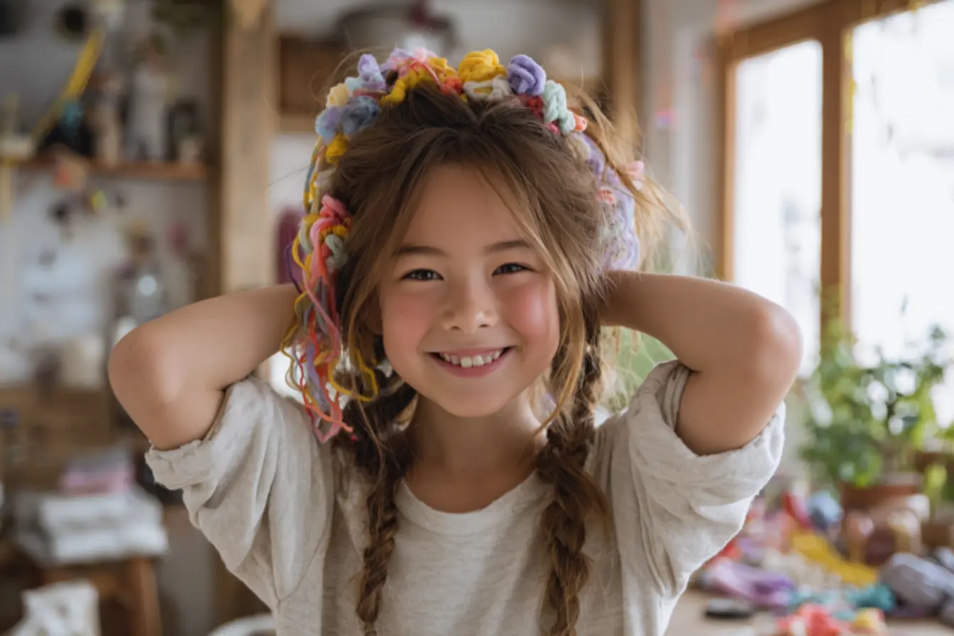 Penteados divertidos para meninas: 23 opções criativas usando itens do dia a dia