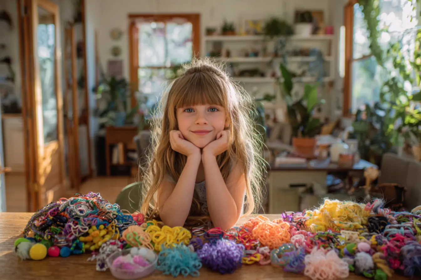 Passo a passo de penteado infantil usando acessórios caseiros em escola