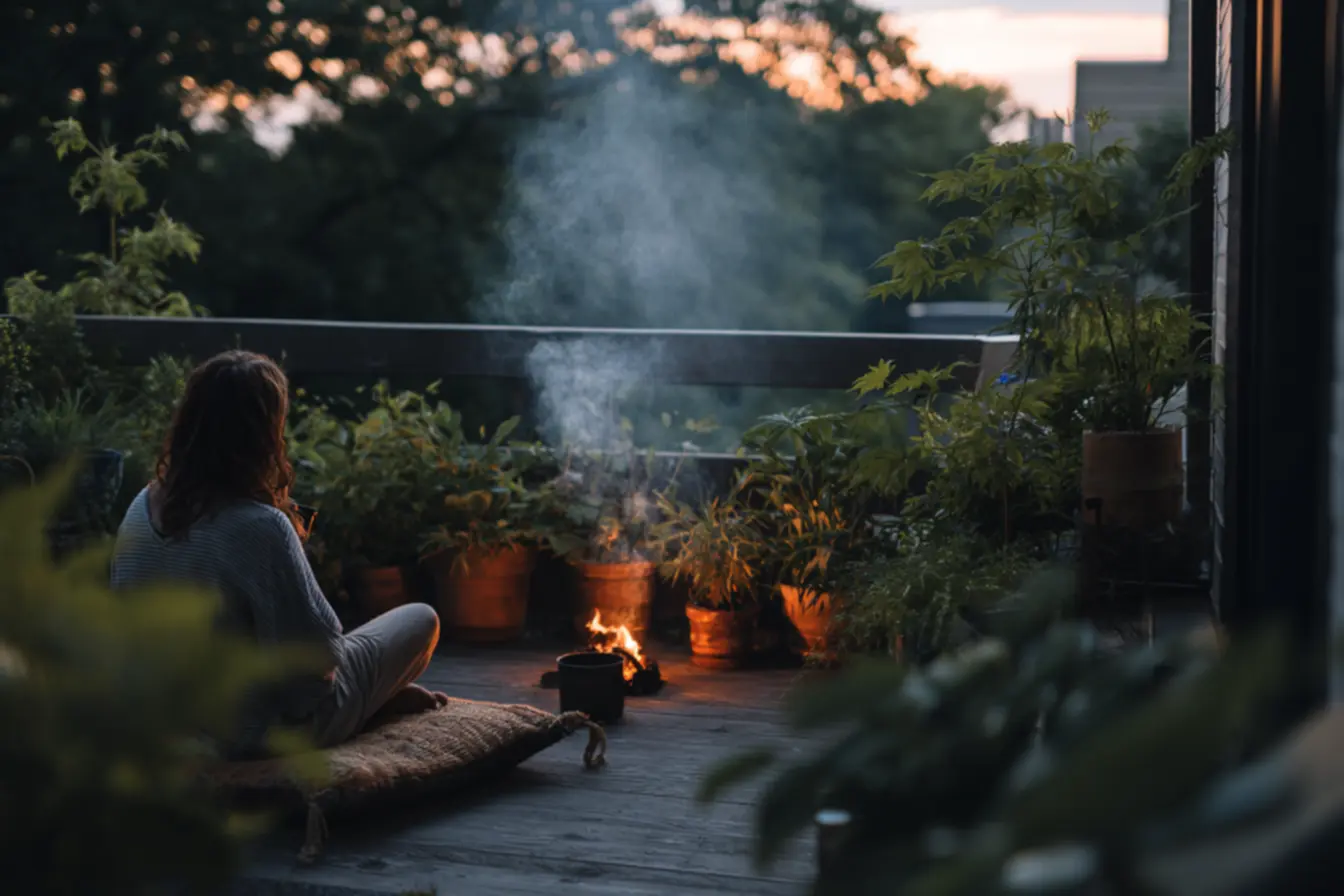 Uso da borra de café queimada em varandas e áreas de lazer para afastar mosquitos
