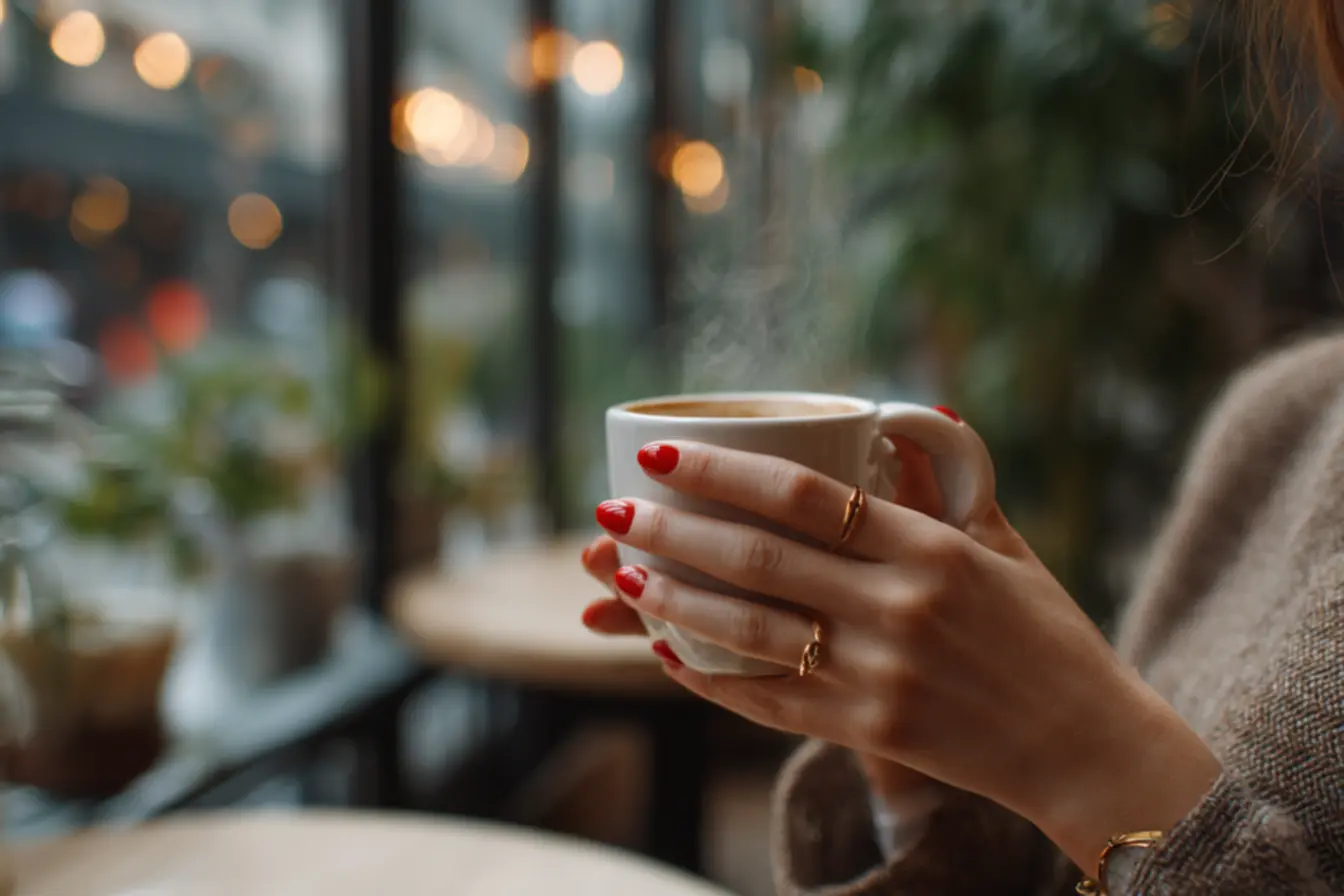 Unhas curtas vermelhas com esmalte clássico para o dia a dia e trabalho