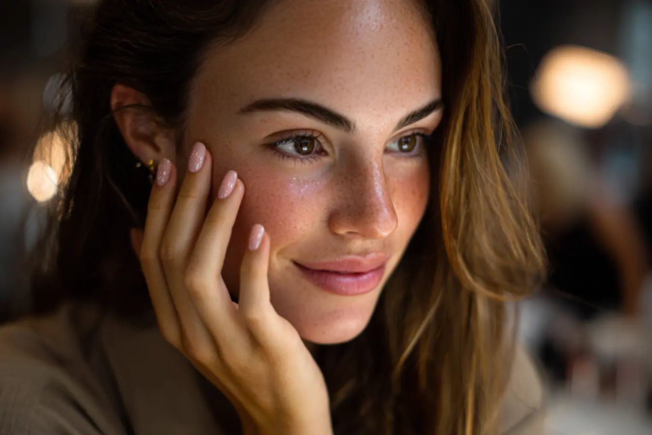 Unhas em gel frágeis com ponto de tensão mal construído e risco de quebra precoce